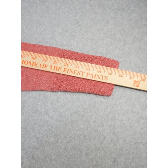 Logo by Lori Goldstein Heatherd Pink Crewneck Sweater Asymmetric Hem Size Medium - Picture 10 of 11